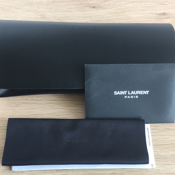 NEW SUNGLASSES SAINT LAURENT EYEWEAR Green Lenses UV - Picture 2 of 7